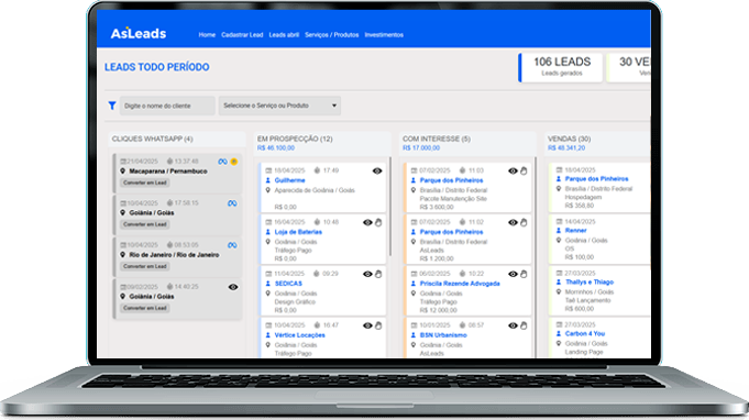 AsLeads / CRM de gerenciamento de leads